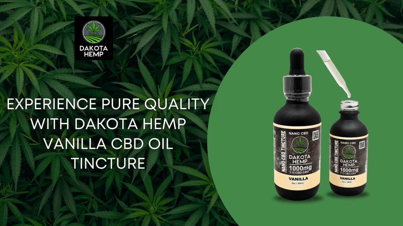 Dakota Hemp Vanilla CBD Oil Tincture