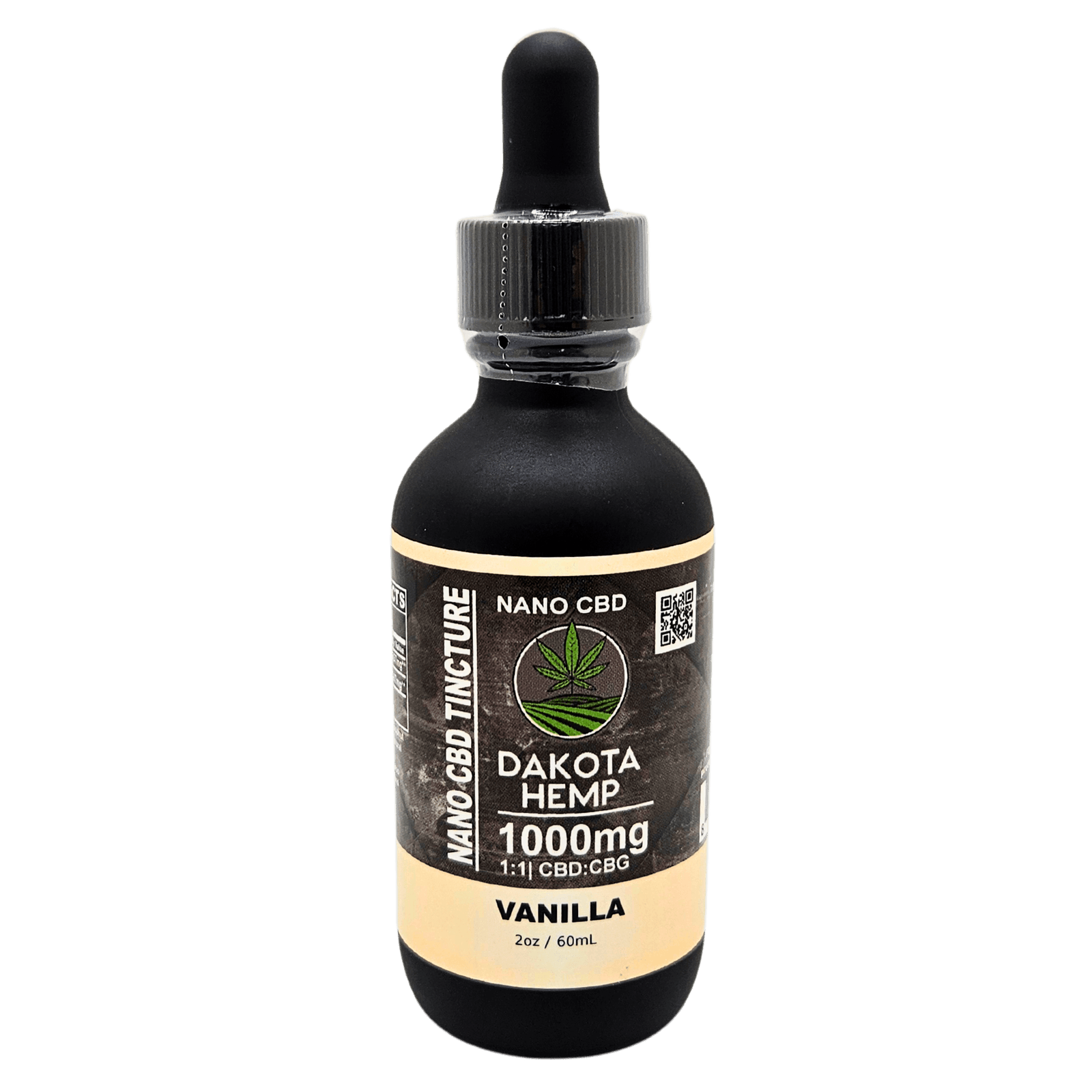 Vanilla CBD Oil Tincture | 1000mg CBD Oil | Dakota Hemp Vanilla CBD Oil Tincture