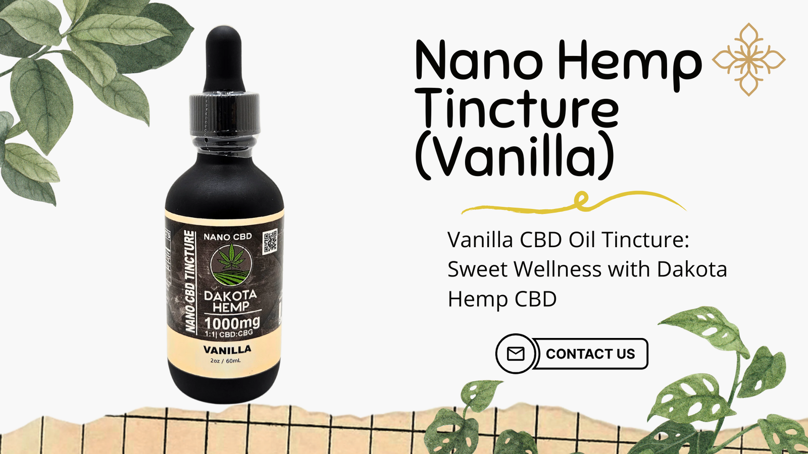 Vanilla CBD Oil Tincture
