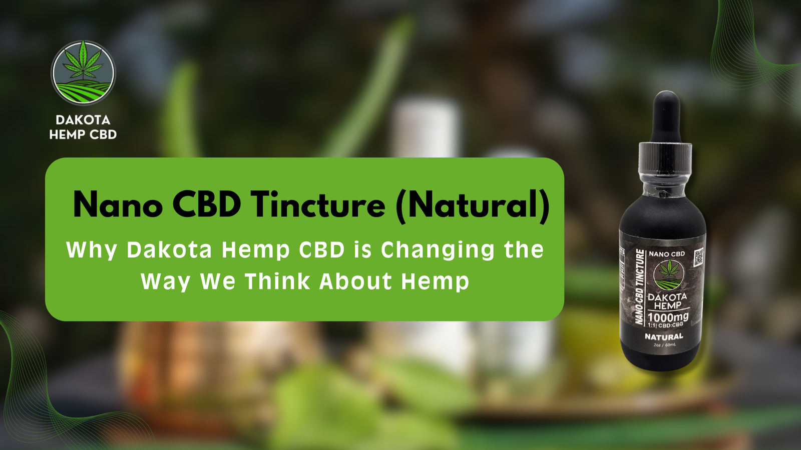 Nano CBD Tincture (Natural)