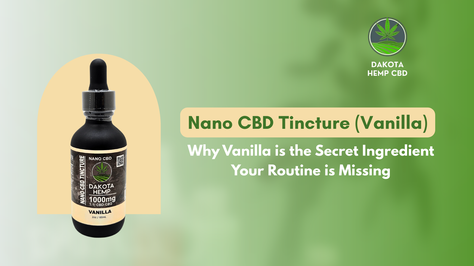Nano CBD Tincture (Vanilla) (5)